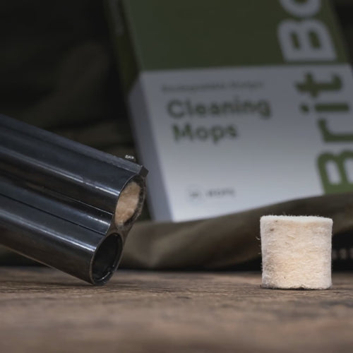 Britbore Mops cleaning shotgun barrels